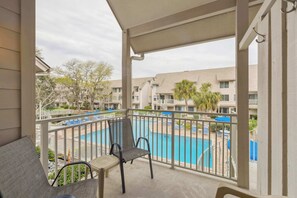 Take in the fresh air on the private balcony 