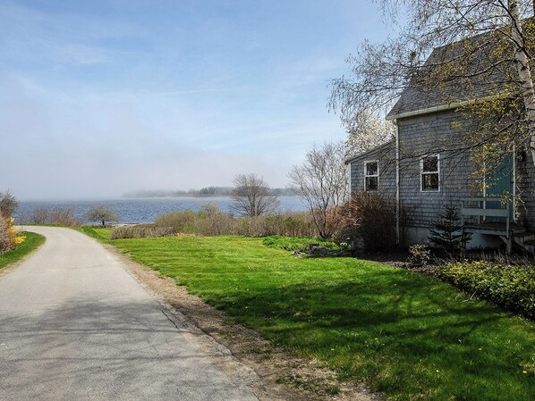 The home is just a few hundred feet from the shore