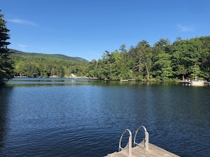 Beautiful and quiet views of Megunticook Lake from the dock
