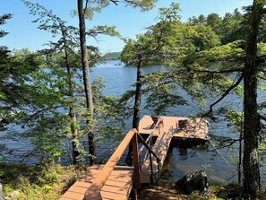 Please note the steeper staircase access to the dock