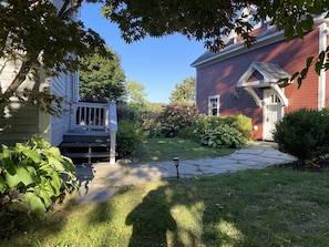 Side Entrance and detached garage