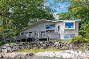 From the ocean - The house boasts Penobscot Bay views from nearly every room