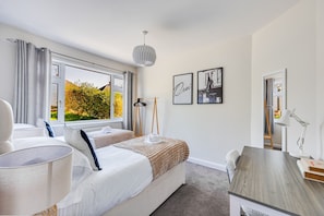 Bedroom 1 - Zip and link bed set up as twin beds by default or can be zipped together as a king size bed upon request.