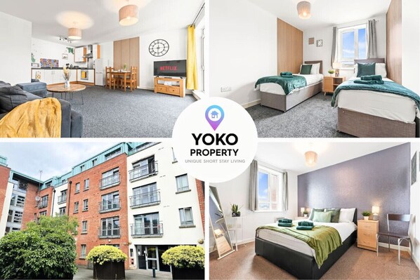 A welcoming 2 bedroom 2 bathroom serviced apartment in Coventry city centre by Yoko Property