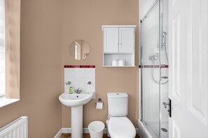 Ensuite shower with complimentary toiletries provided.