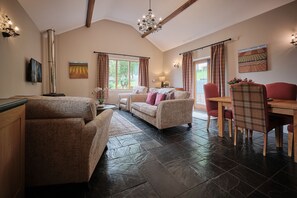 Open plan living dining area