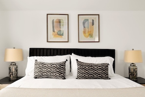 This beautiful night lamp adds the perfect touch to our chic bedroom setup, making every evening feel special.