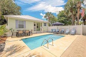 Relax on the loungers and bask in the sun!
