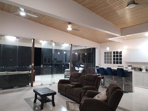 2nd Floor Suite living room and dining area