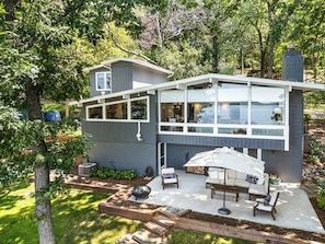 Full back of home with large open patio. Perfect for making memories over an evening fire.