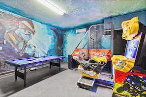 Private game room at the house just for you and the family and friends