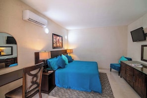 Relax in your cozy king-size bed.