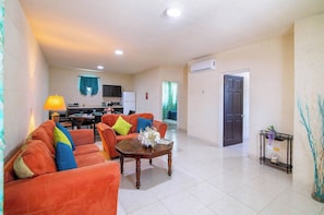 Spacious living area, perfect for relaxing.