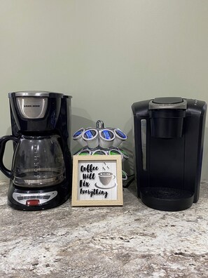 Kaffe och/eller kaffebryggare