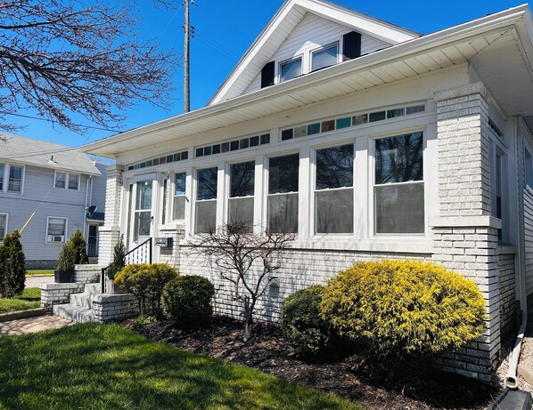 Front of the house.