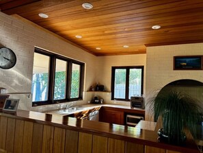 Kitchen offers many alternatives when cooking.