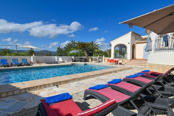 Terrace and pool