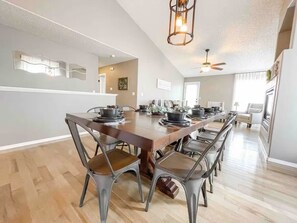 Dining & living area from the kitchen