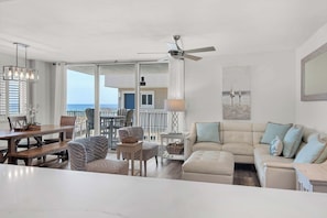 Living room with balcony access