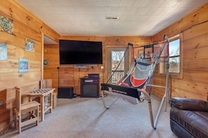 The Vinson's theater/game room