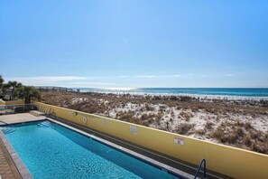 Beachfront pool
