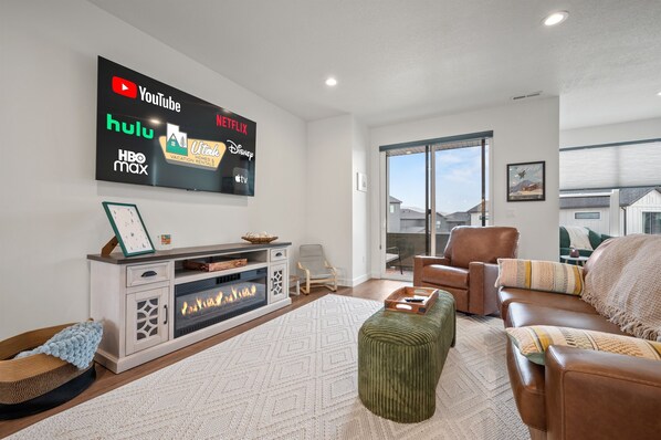 Lovely living room with modern decor.