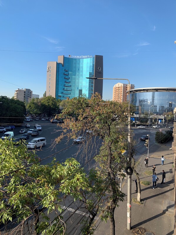 View from a balcony 
