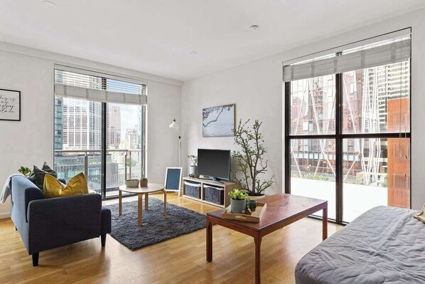 A spacious living area on ground level.