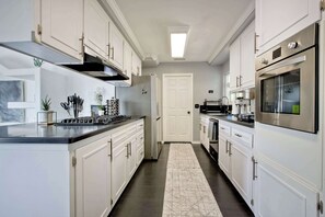 Prepare your favorite meals in the full kitchen 