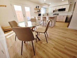 Make mealtime memories together at the dining table, seating 4