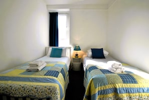 The twin bedroom is ideal for kids or adults