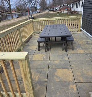 Patio outside of front door