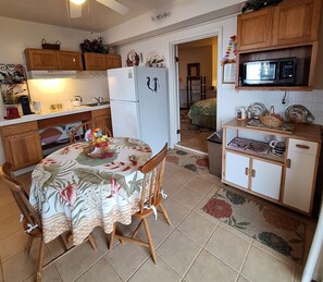Eating area in Kitchenette and door to optional 2nd bedroom