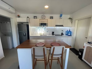 Kitchen and island