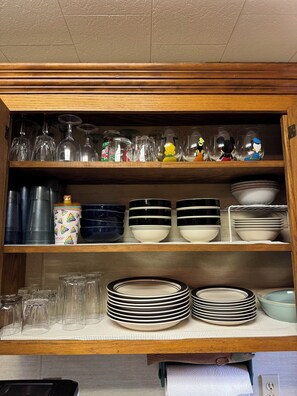 Fully stocked kitchen