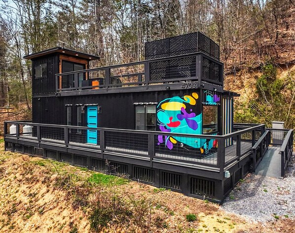Modern design. Cozy energy. A container home built for connection.