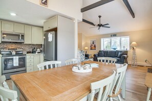 Dining Area & Kitchen | Main Level | Keurig | Drip Coffee Pot | Toaster Oven