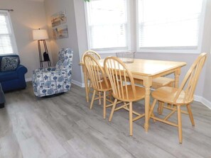 Kitchen table with bench and 4 chairs