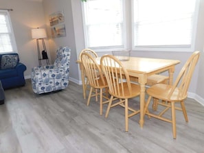 Kitchen table with bench and 4 chairs