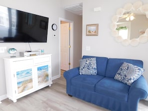 Family Room, loveseat and TV