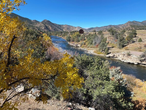 Paradise on the Arkansas River.  View from the River Retreat home! 