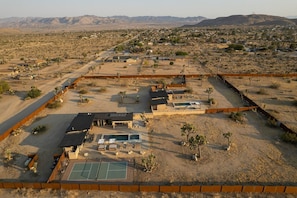 Your two-home buyout, aerial view.