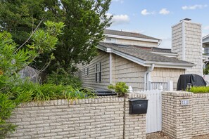 Front entry and parking