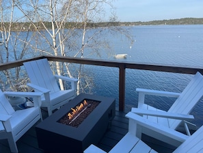 Firepit for relaxing.