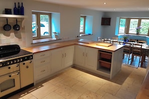 Kitchen with open plan dining area