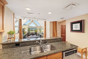 Scenic views from the kitchen