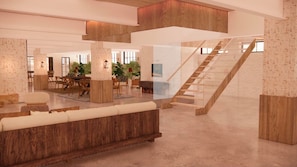 Sala de estar en el lobby