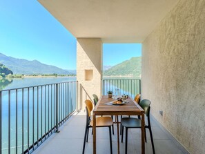 Mountain Range, Lake, Balcony, Chair, Reservoir, Eco Hotel, Resort, Ridge, Sound