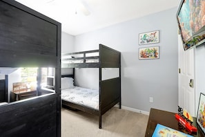 Perfect for siblings or sleepovers, the double bunk bed setup adds excitement to bedtime. Kids will love the cozy design and parents will love the space-saving comfort.
