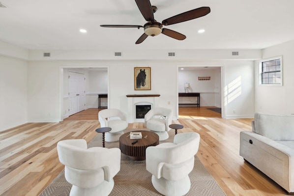A stylish living room designed for comfort and meaningful moments